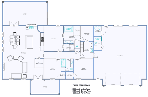 Trace Creek Barndominium Plan - Image 2