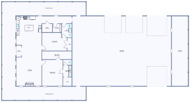 Barndominium Plan 120407 - Image 4